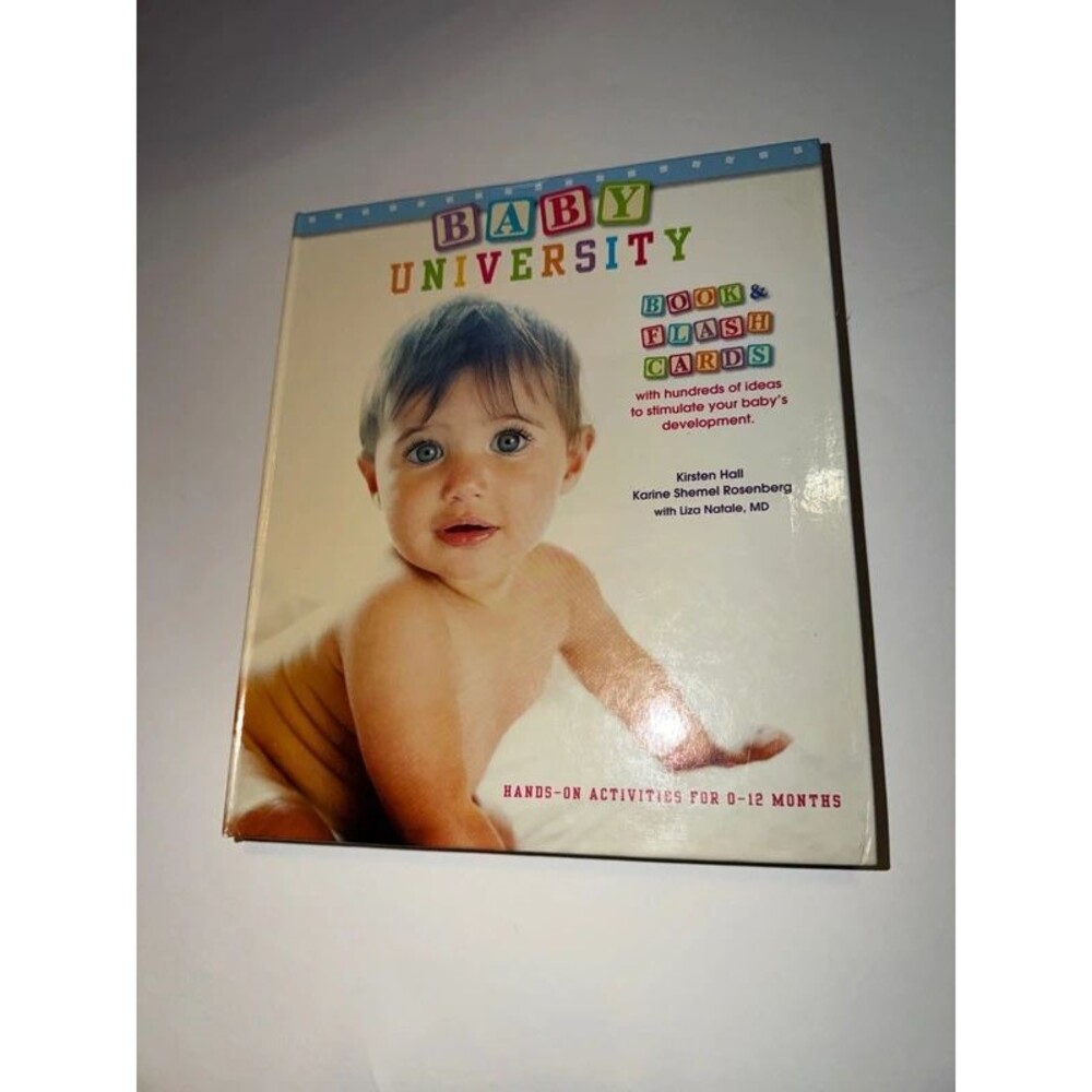 Baby university book and flashcards